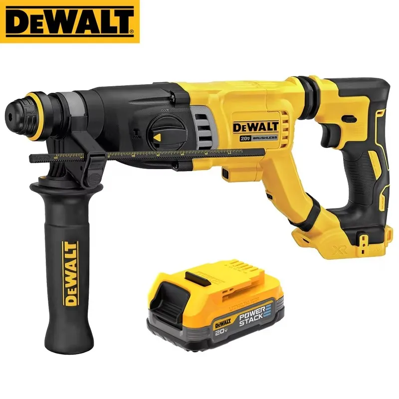 DEWALT DCH263 DCBP034 Rotary Hammer 20V 1.7Ah POWERSTACK Battery Sets SDS Plus Punching Holes Drill Walls Power Tool