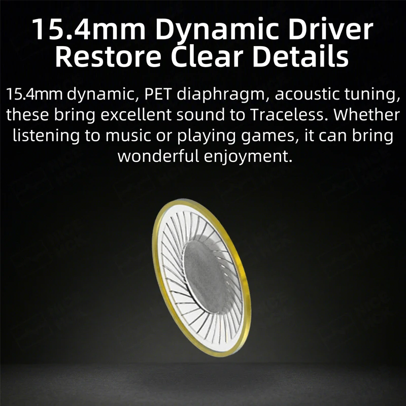 NICEHCK Bezprzewodowe Kolorowe Słuchawki Douszne HIFI z Dynamiczną Jednostką 15.4mm, Sportowe Słuchawki Muzyczne z Mikrofonem, Słuchawki IEM Vido MX500 MX980 — zdjęcie produktu 2