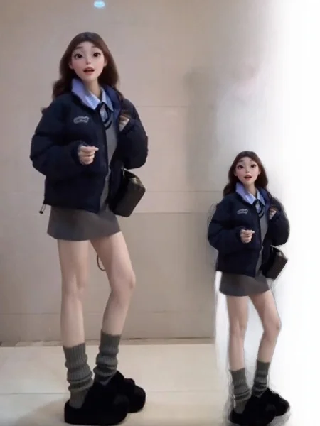 

plus Size Women's Retro Patchwork ort Thi Cotton Jaet Spring New Lazy Sle Outerwear Bread Faionable Ladies Coat