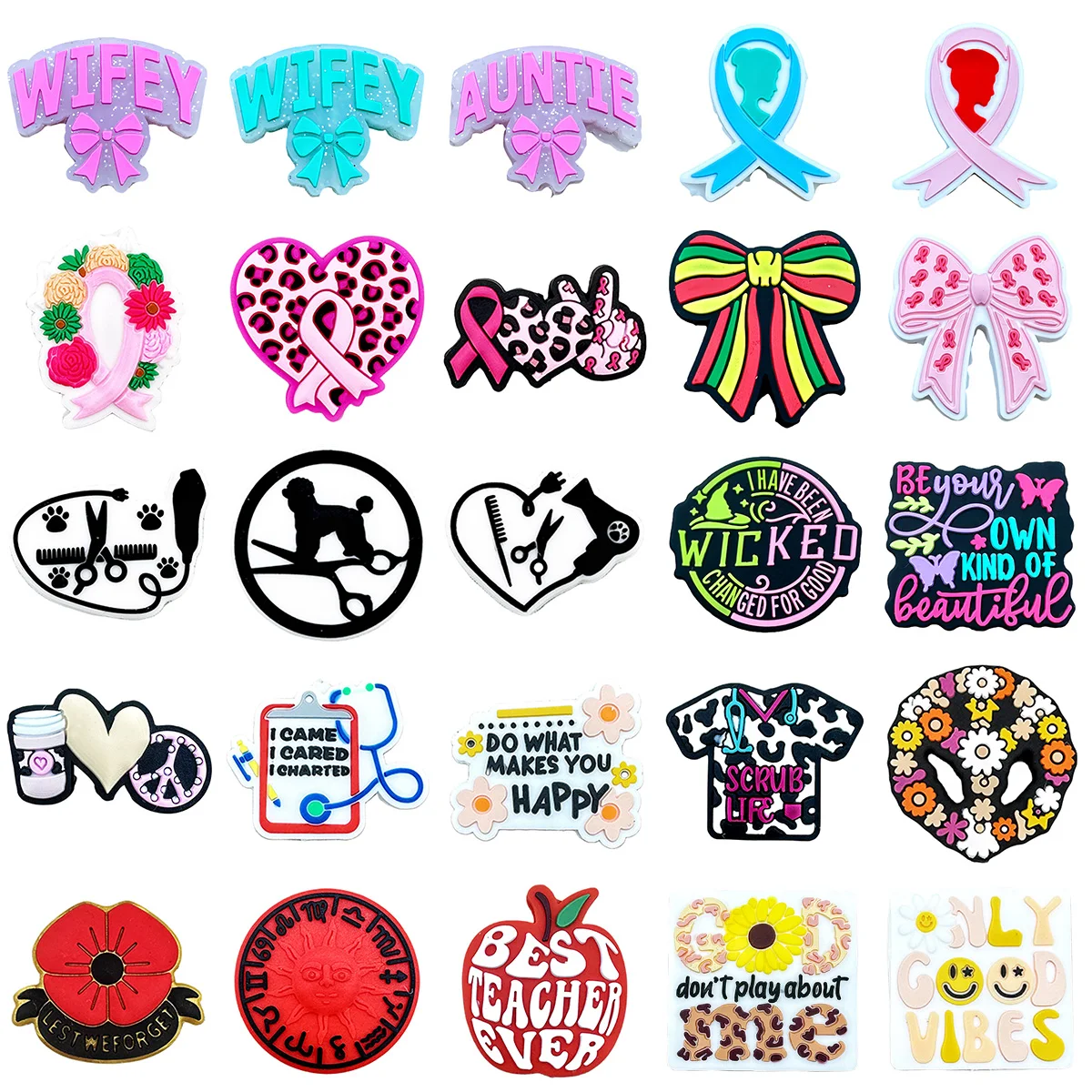 

10PCS Silicone Beads New Food-grade Silicone Focal Beads FOR Pacifiers Necklace Pendant DIY Jewelry Accessories Gifts