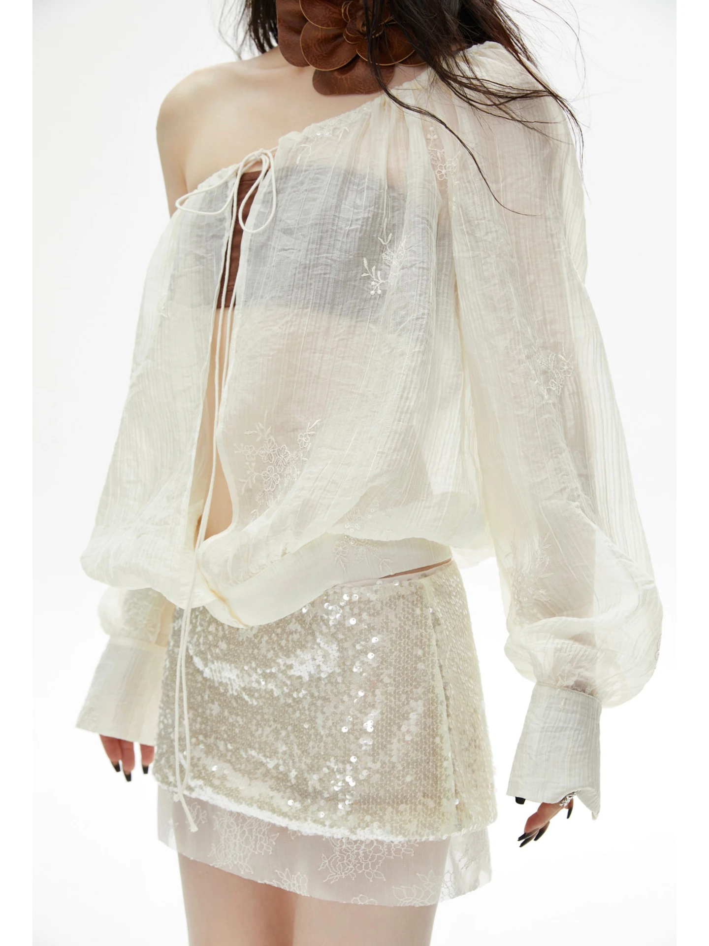 Low Waist Shiny Sequin Lace Pa - đánh giá và giá Sequin Fabric Panel