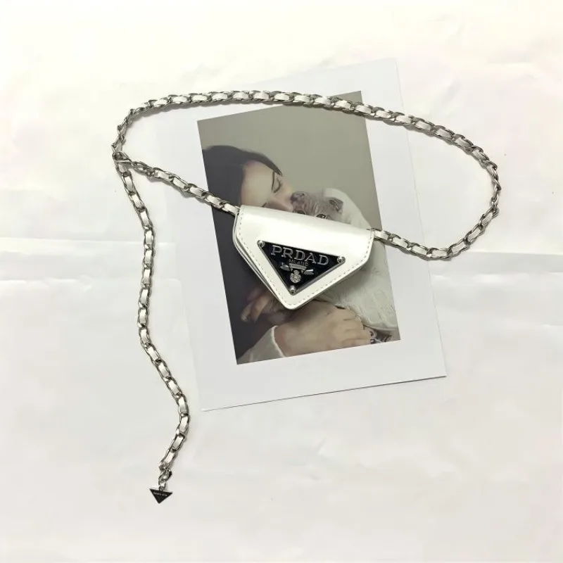 

Personalized small charm chain bag accessory for women, chain belt bag for dresses, jeans, suits, mini small waist bag