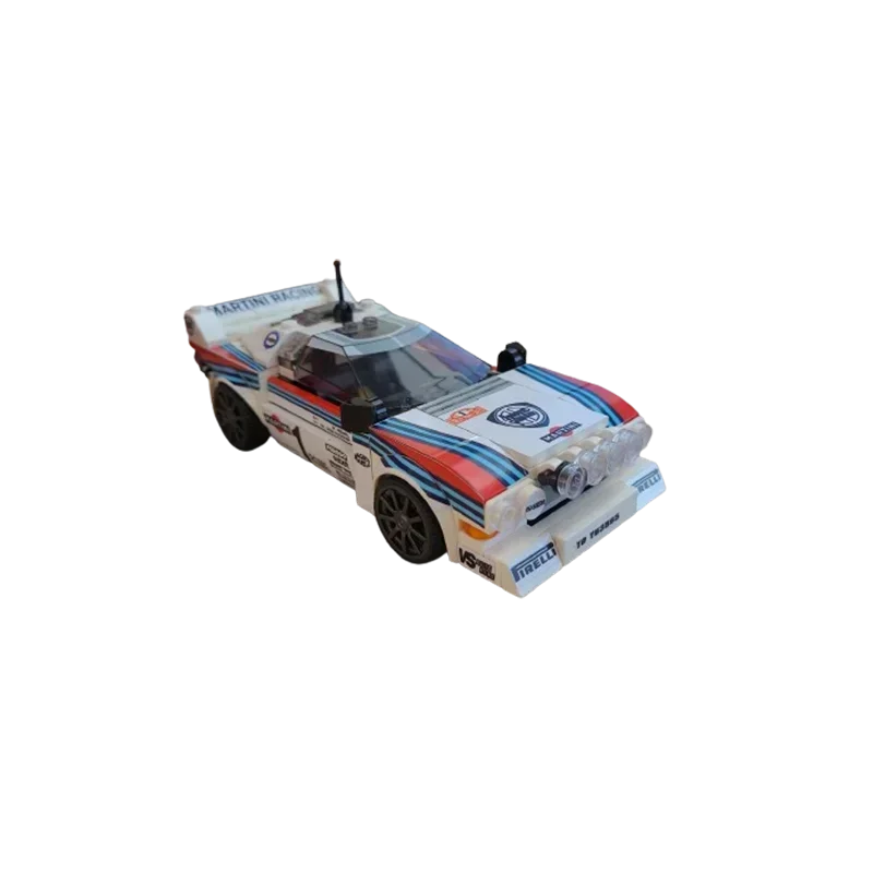 Moc Lancia Rally 037 Martini Racing-WINNER rallye Monte Carlo 1983บล็อกตัวต่อของเล่นอิฐแบบทำมือของขวัญวันหยุดปีใหม่244ชิ้น