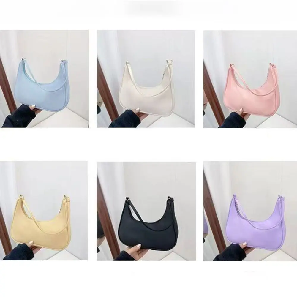 Small Size Underarm Bag Light Weight Underarm Style Satchel Tote Bag Satchel Design Solid Color Shoulder Bag Women Casual