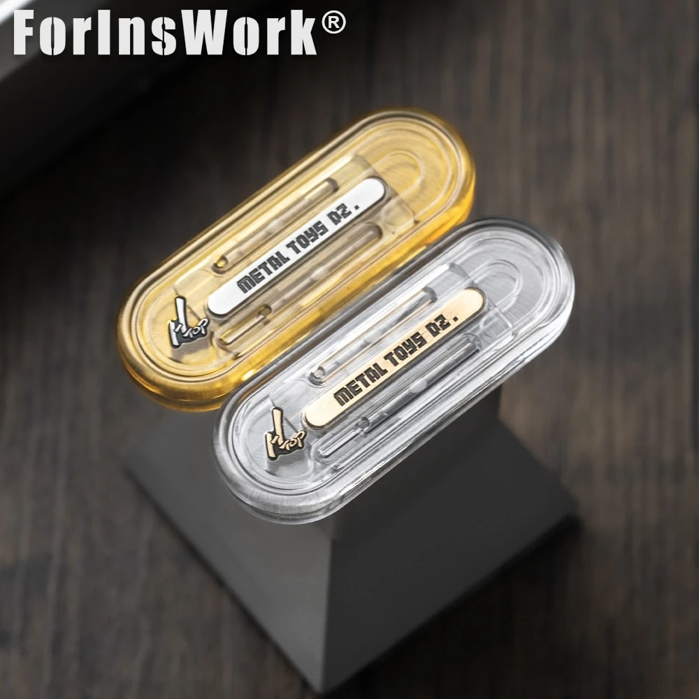 Juguetes de Metal Dz Top H deslizador de empuje mecánico ultrafino Fidgets Slider juguetes geniales Gadgets Fidgets Toys