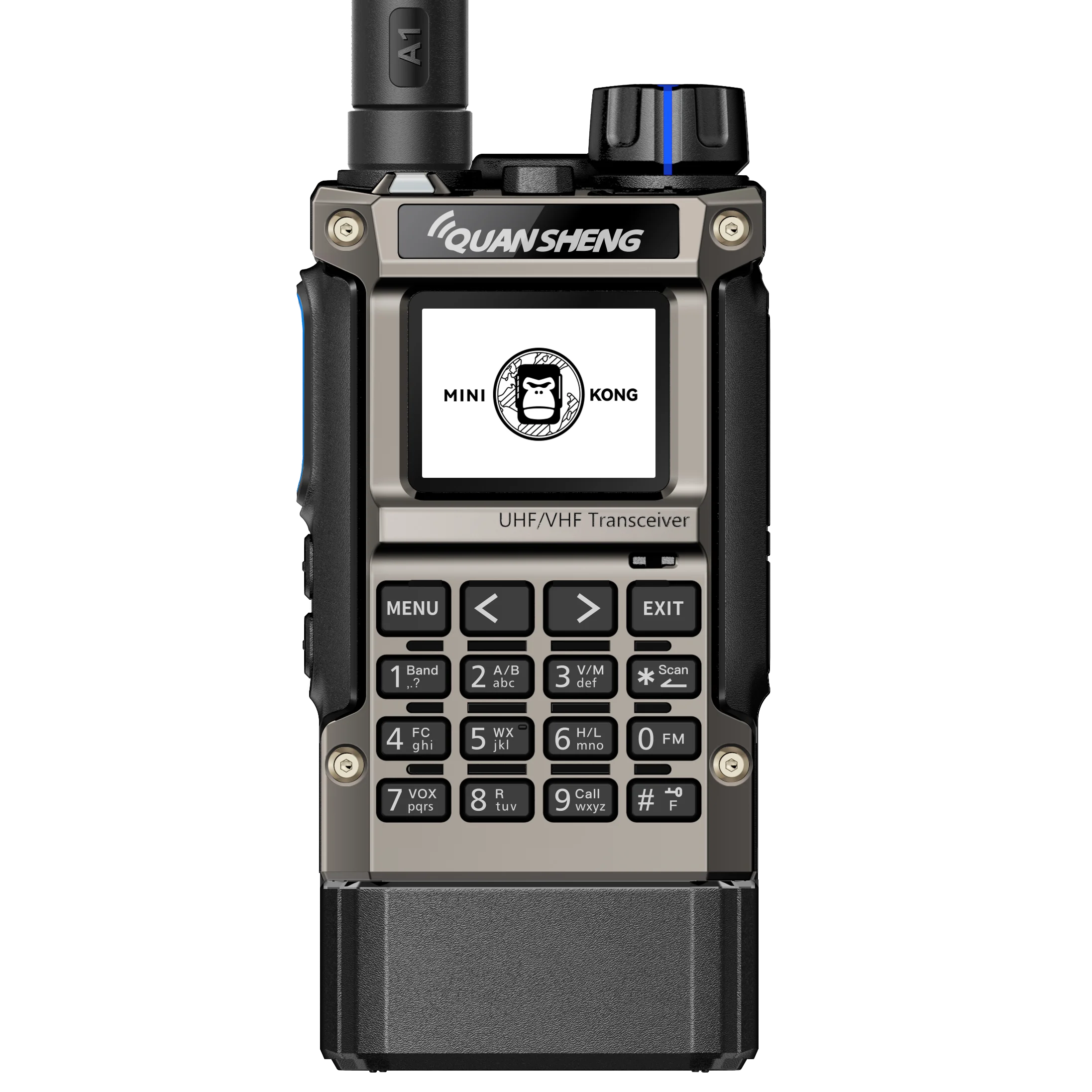 Mini Size UV-K1 (8) 5w   Long Battery VHF UHF Dual Band Analog Spirit Housing Two-way Radio Support USB Programming