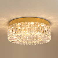 Crystal Ceiling Lamp Living Room Gold Luxury Modern Chandeliers Decoration Led Ceiling Lights Lighting Fixture Diameter 40 50cm
