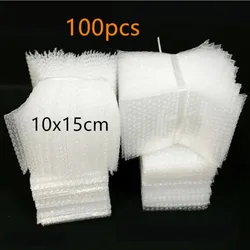 100pcs 10x15cm Plastic Wrap Envelope White Bubble Mailer Packing Bags Clear Shockproof Shipping Packaging Bag Film Wholesale