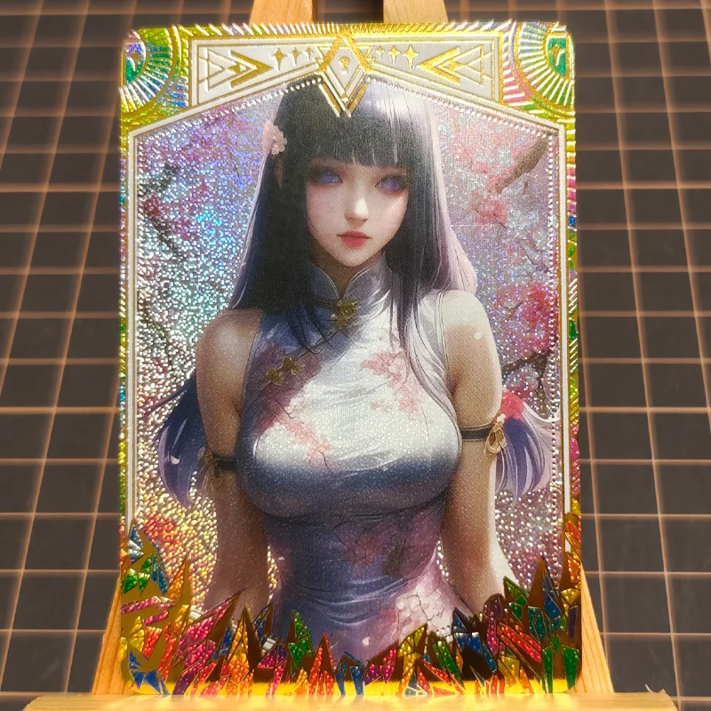 Hyūga Hinata Conan Edogawa ACG Diy التحكم الذاتي جمع التوقيع التداول بطاقة فلاش أنيمي الكرتون هدية #2