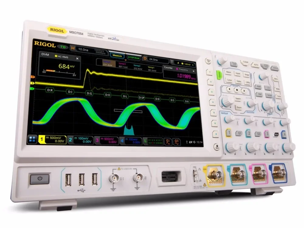 Rigol DS7054 - 500MHZ Digital Oscilloscope with 4 Channels, 10GS/s Sampling