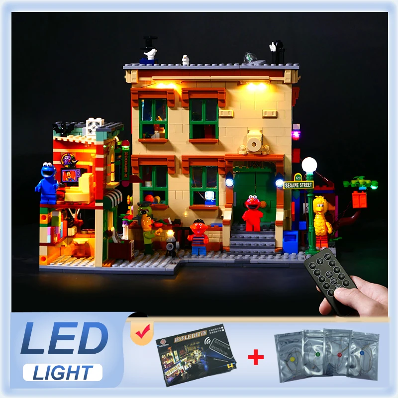 

Комплект радиоуправляемых светодиодных фонарей своими руками для LEGO 21324 (только светодиодный светильник, без модели блоков)
