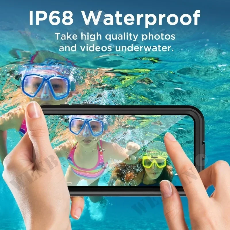 Case For Samsung S25 S24 S23 Ultra Plus IP68 Waterproof 360 Magsafe Cover Capa Fundas