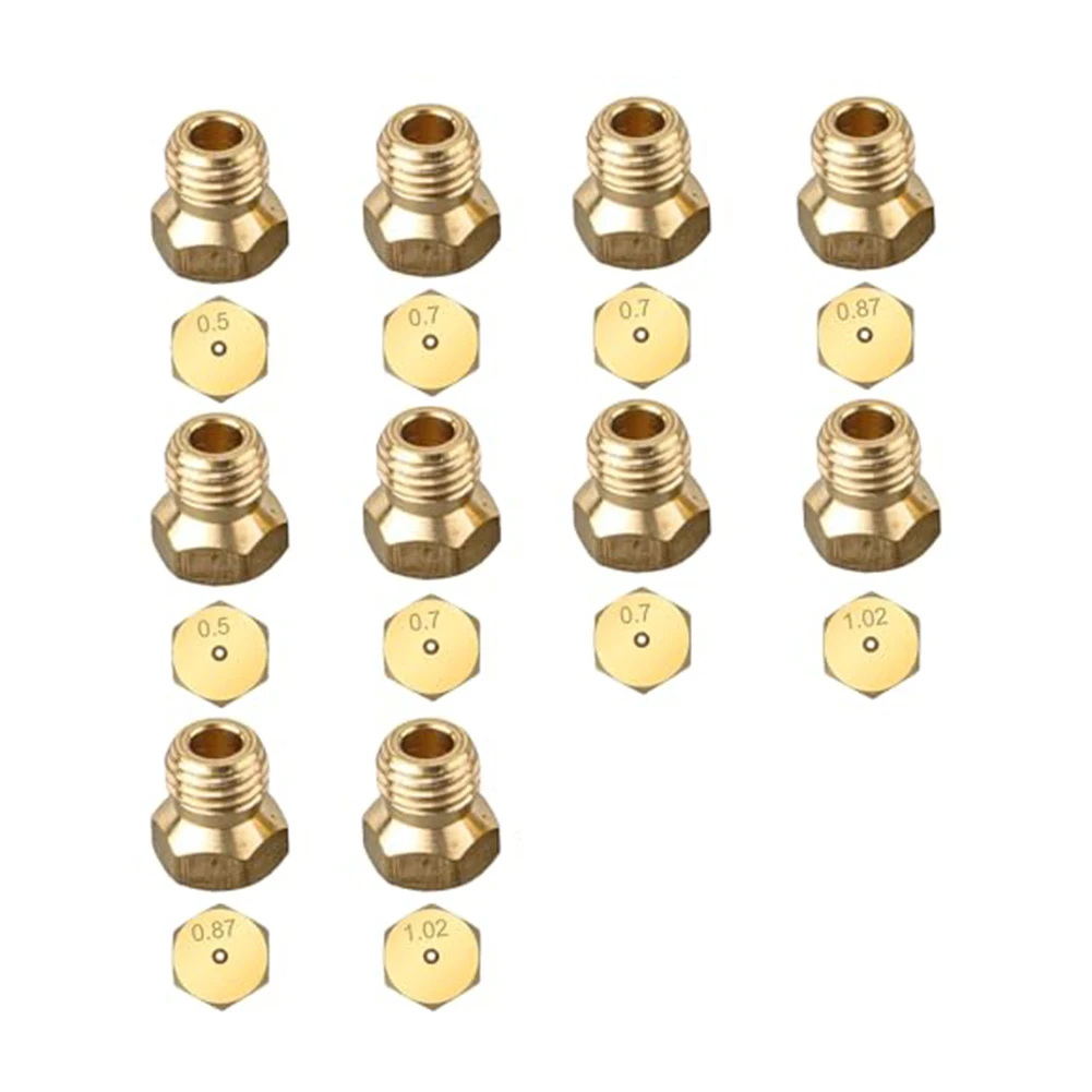 

Natural Gas Stove Kit Liquefied Gas Nozzles Gas Stove Nozzle Kit Sturdy Copper Material Flat Top Identification