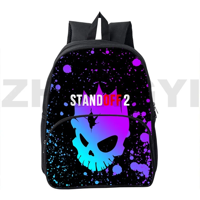 12/16 Inch Mini Cartoon Game Standoff 2 Backpacks Korean Style Laptop College Schoolbags 3D Waterproof Nylon Outdoor Travel Bag