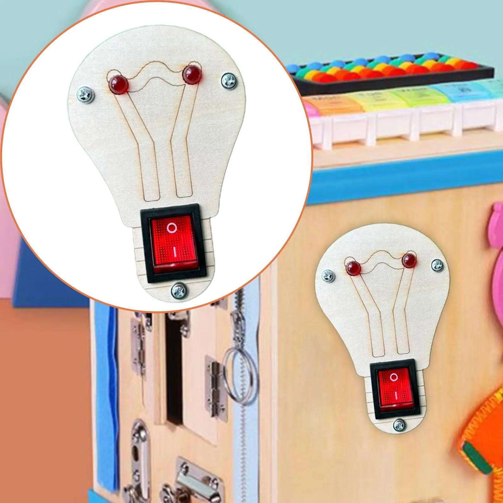 Drukke Board Diy Accessoire Ontwikkelingsmotor Skill Led Switch Kleuters