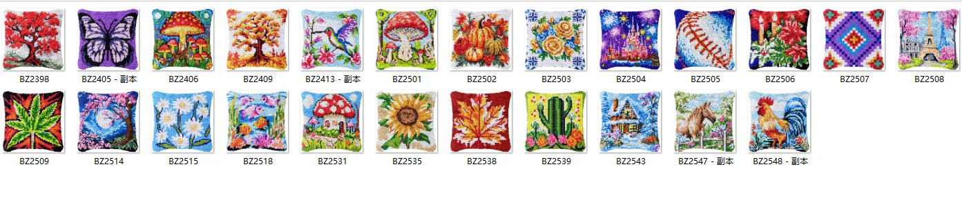 

Комплект крючков для защелки пчелы, ковер с печатью на холсте ZD694 ручная деятельность Xaoppakket, ковер своими руками, вышивка, ручная работа, красные деревья