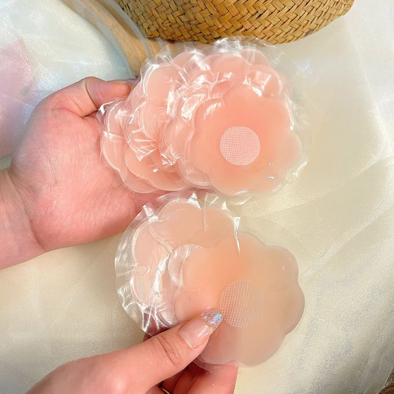 6Pair Silicone Nipple Cover Self Adhesive Silicone Invisible Bra Water Proof Reusable Strapless Lift Up Boob Tape Chest Pasties image 3