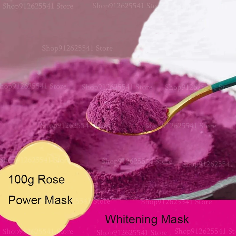 

100g DIY Natural Rose Petal Face Mask Powder for Whitening Nourishing Skin DIY Facial Mask Powder for Anti-Aging Smoothing Skin