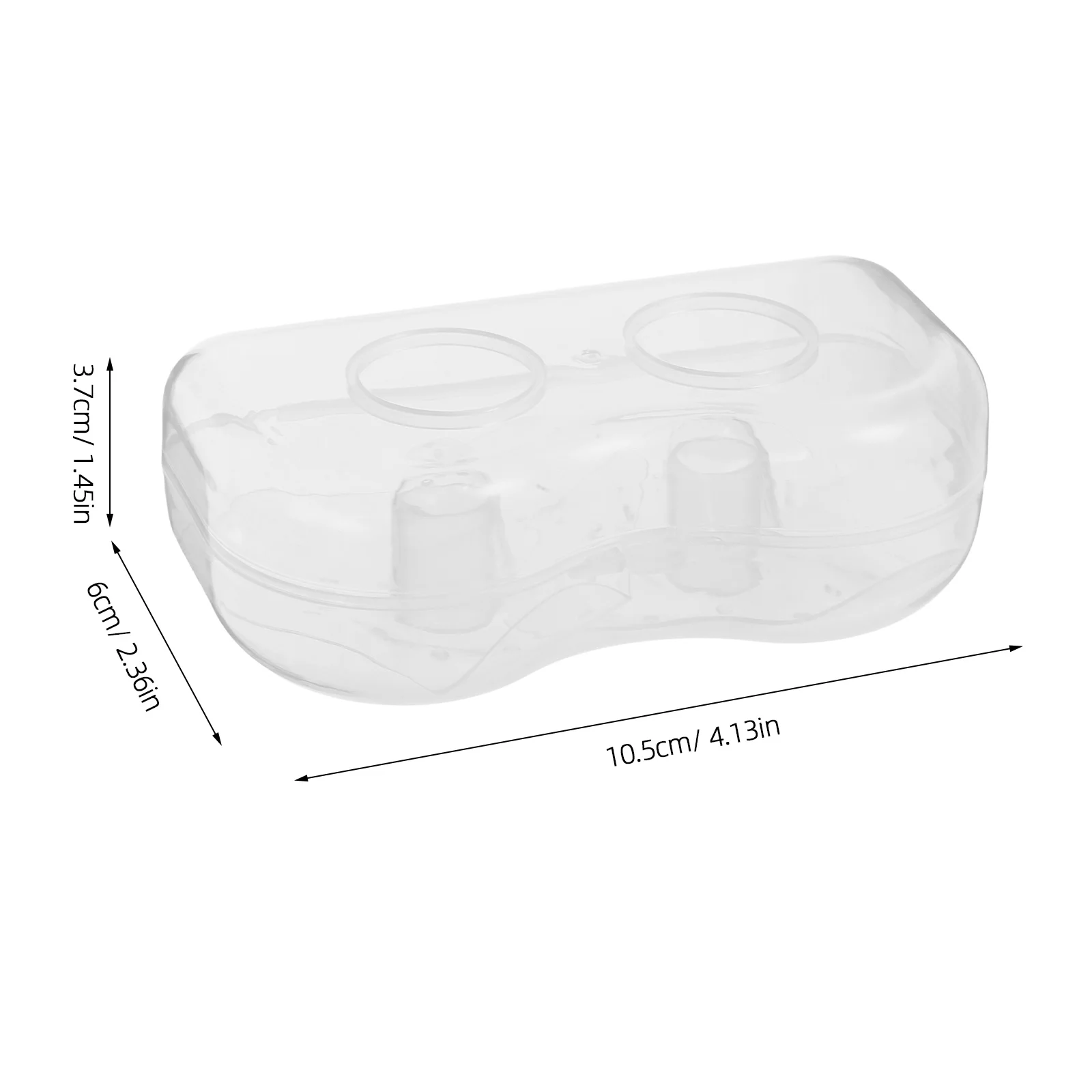 زوج واحد من دروع الرضاعة الشفافة لحماية الرضاعة الطبيعية المسطحة، غطاء صدر مريح مع دروع حمل للتمريض #5