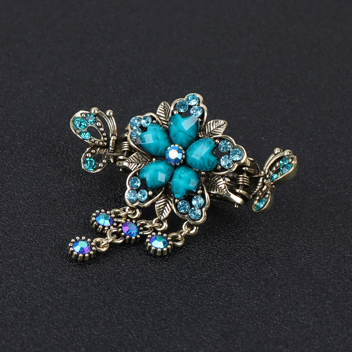 

Зажимы для когтей со стразами, винтажные манжеты для челюсти, держатель для хвоста, шпилька, аксессуары для женщин и девочек, долговечные подарки