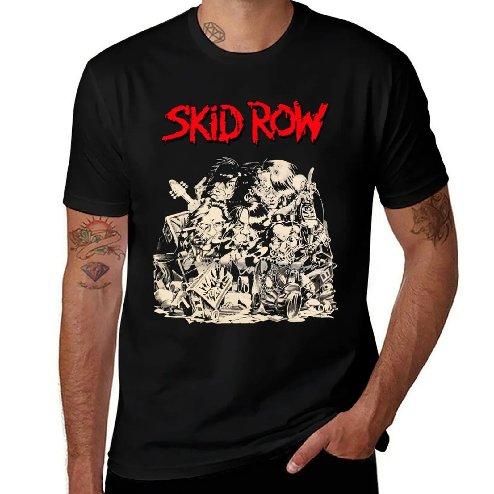 

Винтажная футболка Skid Row Japan Tour 1992, мужская упаковка, белая футболка