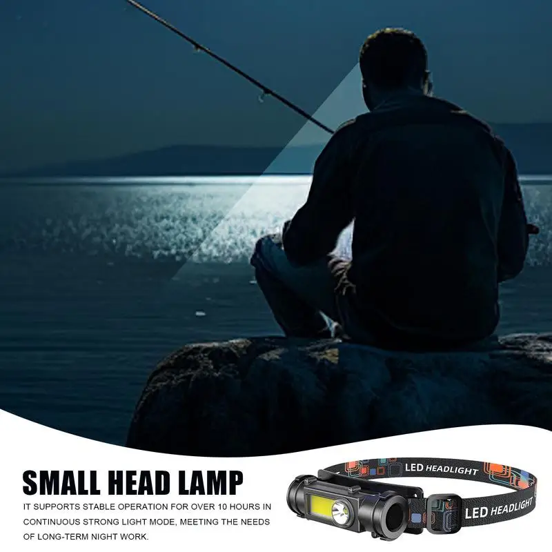 

Camping Headlamp Rechargeable Fishing Headlamp Magnet Work Light LED Headlight For Outdoor Night Fishing Camping Mountaineering
