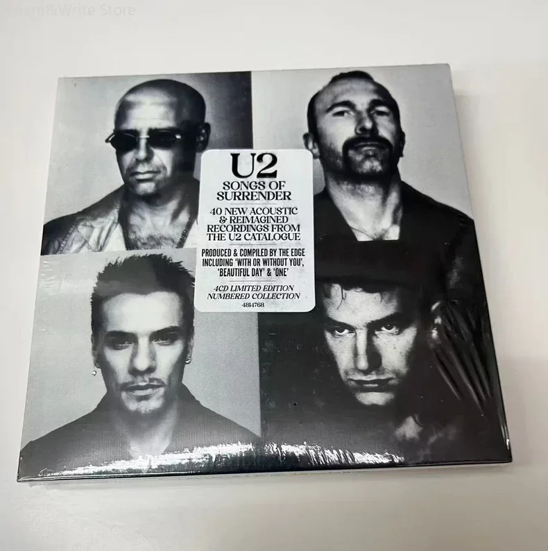 Classic Irish Rock Evergreens U2 - أغاني الاستسلام 4CD 2023 صندوق هدايا موسيقى CD #1