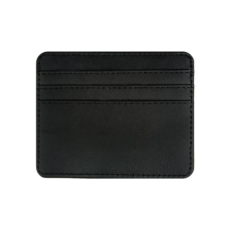 Man Purses Ultra Thin Mini Business Bank Credit Card Holder Wallet Simple Black Women Small Coin Cards Cover Pouch Case Bag 01 - Image 2