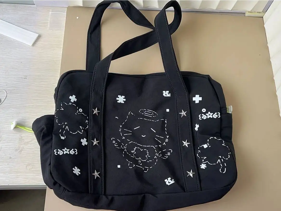 Korean Vintage Y2k Aesthetic Shoulder Underarm Bag Fashion Transparent Tote Handbags Women All Match Trendy Ita Bags Streetwear