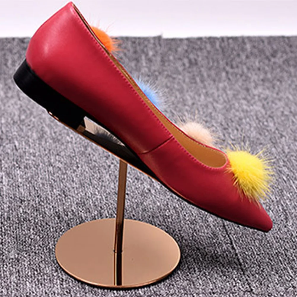 

High Quality Stainless Steel Shoe Display Rack Solid Welded High Heel Display Stand for Store Mall Sample Shoe Storage Holder