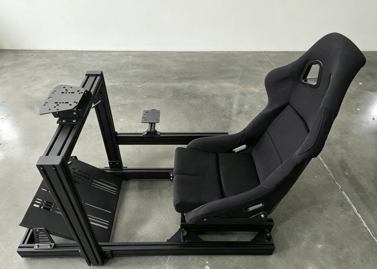 4080 Aluminum Driving Simulator With Seat Upgradeable For Shifter Handbrake Easy Assembly Fit All Major Direct Drive Bases