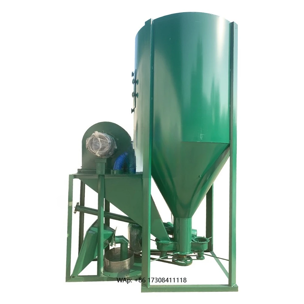 

The new stainless steel animal feed grinder with a processing capacity of 600 kg/h is suitable for the production of pig, cattle