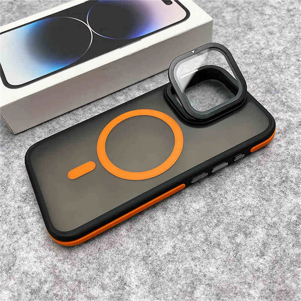 Glaslinsen-Kameraschutzständer für MagSafe Magnetische Hülle für iPhone 18 17 Air 15 12 13 14 16 Pro Max Plus Matte Klare Abdeckung – Detail 12