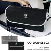 Car Trunk Storage Bag Organizer Sundries Stowing Tidying Box For Skoda Fabia Octavia Karoq Kamiq Superb Rapid Citigo Scale trunk
