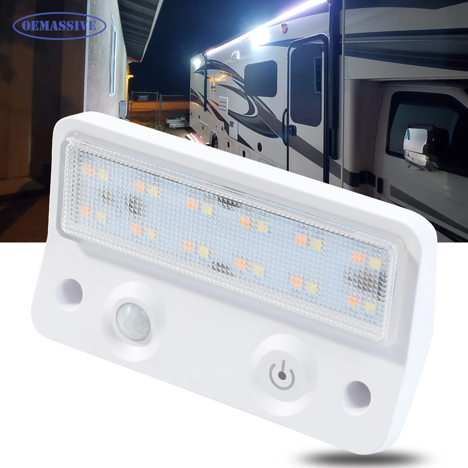 

3 Colors Awning Proch Light Interior Wall Universal 12V IP67 Waterproof Marine Caravan Camper Trailer Exterior Camping Bar Lamp
