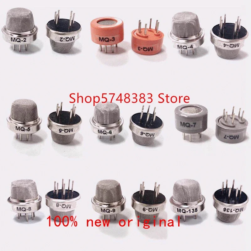 10 قطعة/الوحدة MQ-2 MQ-3 MQ-4 MQ-5 MQ-6 MQ-7 MQ-8 MQ-9 MQ-135 MQ2 MQ3 MQ4 MQ5 MQ6 MQ7 MQ8 MQ9 الدخان الكحول الهواء الغاز الاستشعار التحقيق