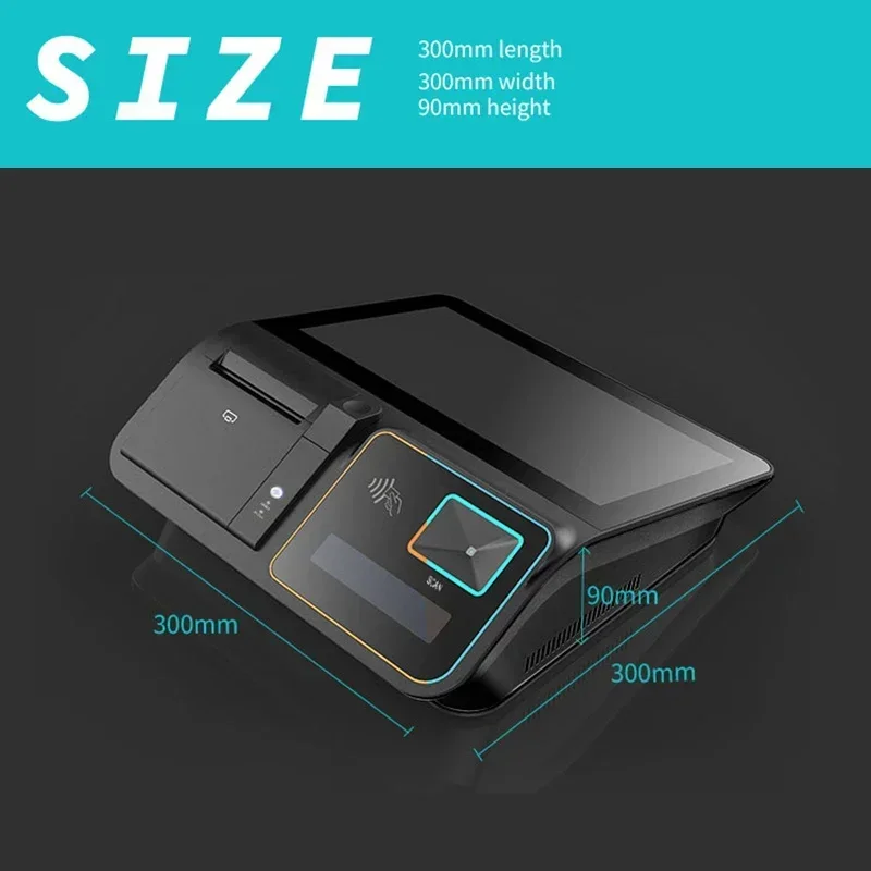 Tcang D1 Android 11 Pos Machine Point of Sale Systems Tablet الكل في واحد أنظمة Pos آلات تسجيل النقدية في السوبر ماركت
