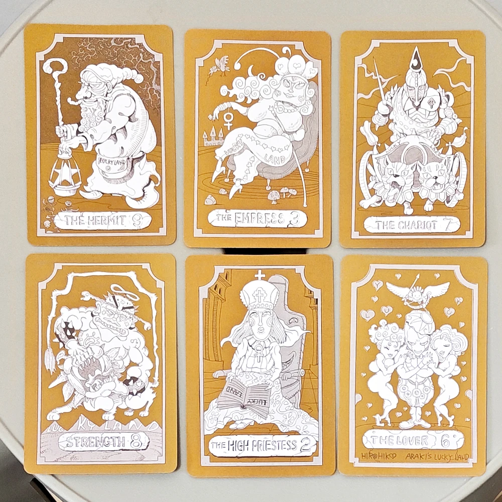 22 Große Arkana Stardust Crusaders Anime Sammelkarten 9*6cm JoJo's Bizarre Adventure Tarot-Kartenset