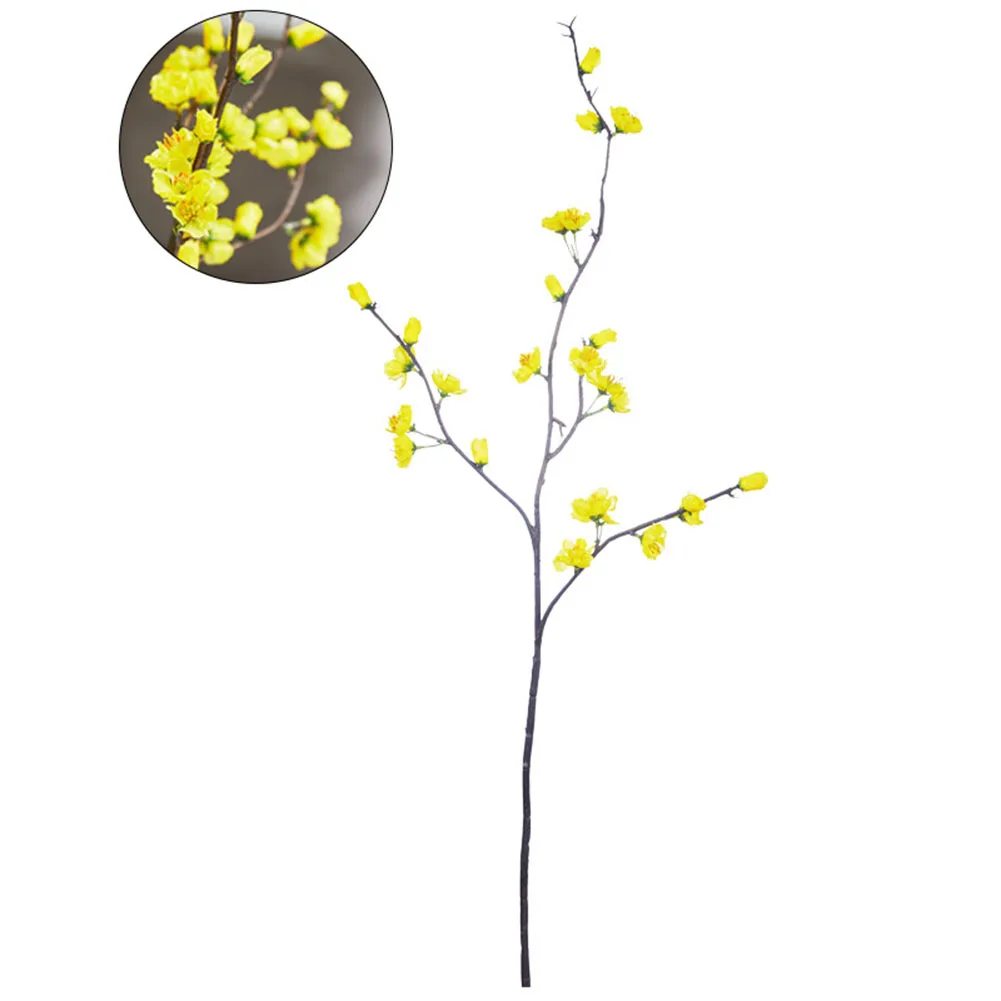 

Artificial plum blossom flower stems 6 pcs for home office decoration silk flowers suitable for floral vases 79cm