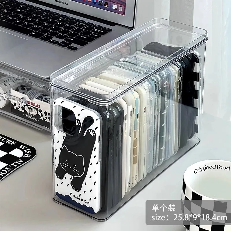 

Пылезащитный и герметичный органайзер для хранения телефонов, изготовленный из акрила, с большой вместимостью, идеально подходит для организации кабелей для передачи данных и аксессуаров.