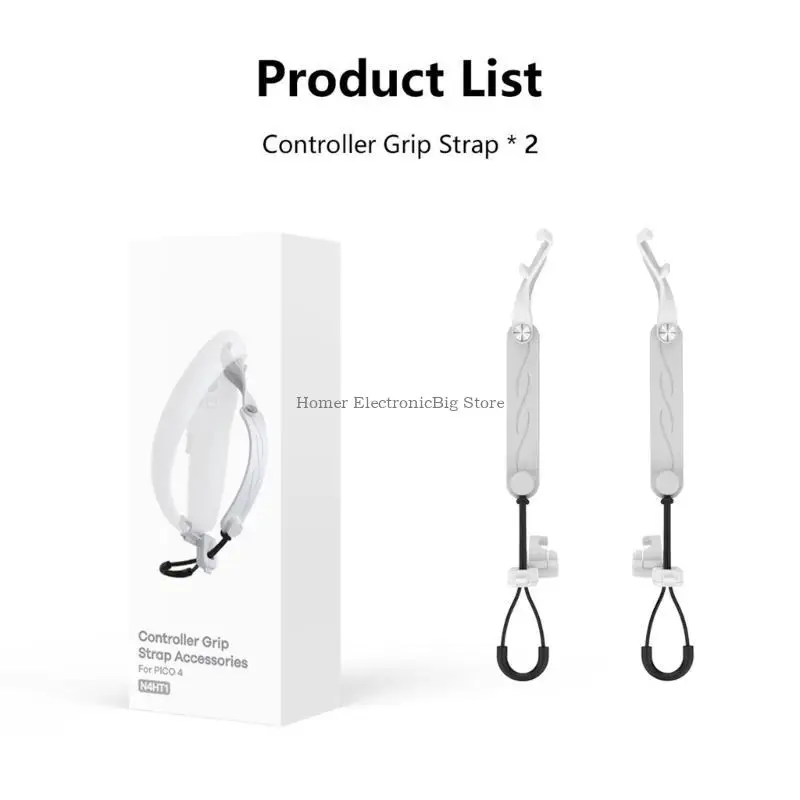Anti-Throw VR-Griffgurte für Pico 4 Headset Protector Anti-Drop-Controller-Gürtel Grip Straps Zubehör