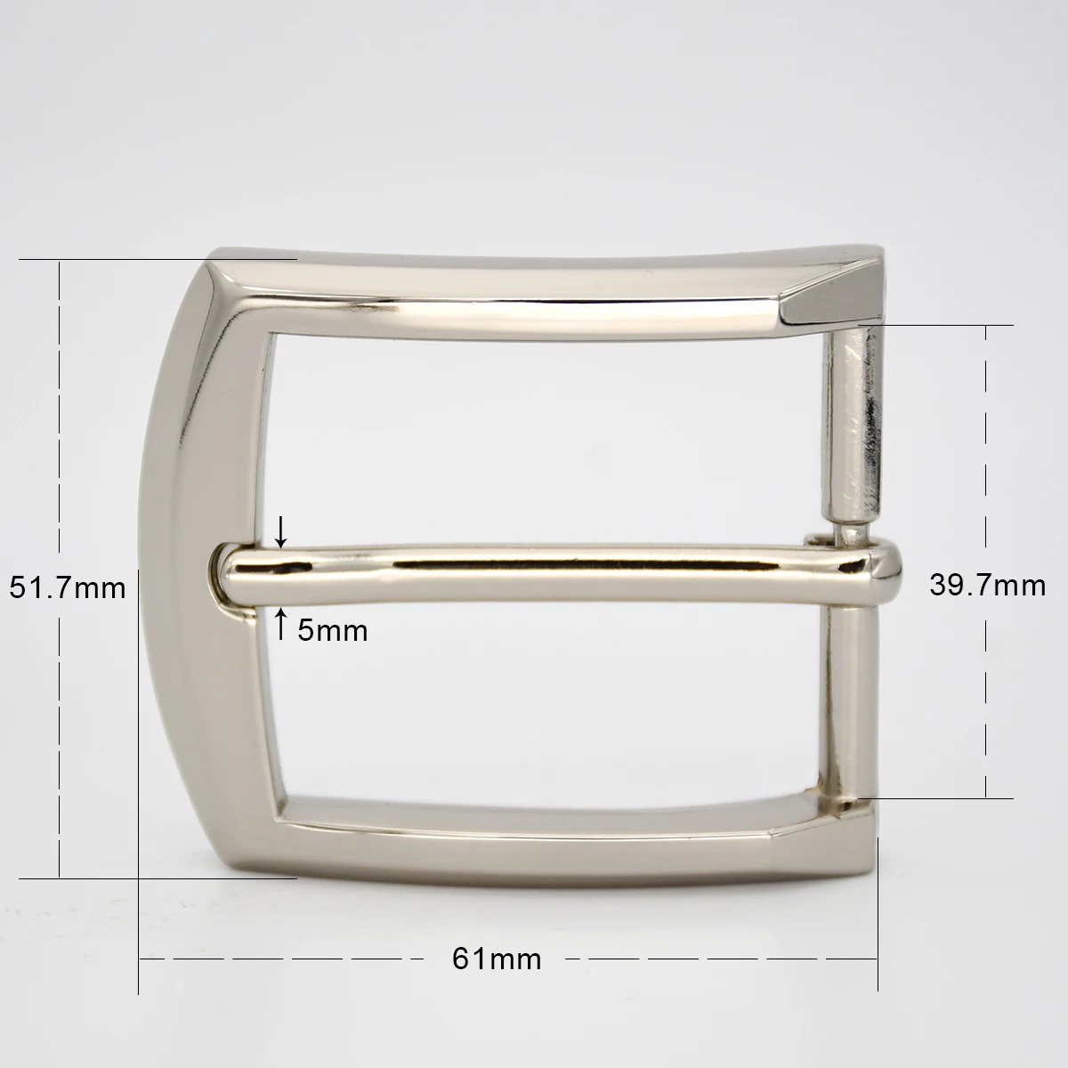 40mm Men\'sBelt Buckle Chrome Alloy Casual Pin Buckle Leathercraft Belt Accessories Waistband Girdle Parts