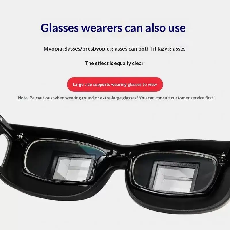 Lightweight Lightweight Lazy Prism Reading Glasses Horizontal Lie View Eyewear Portable Black 1PC for Home Rest Leisure Use - Aliexpress Deal