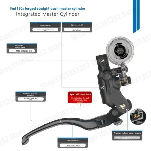 FMF130S Motorcycle Electric Vehicle Modified Upper Pump, Direct Push Master Pump