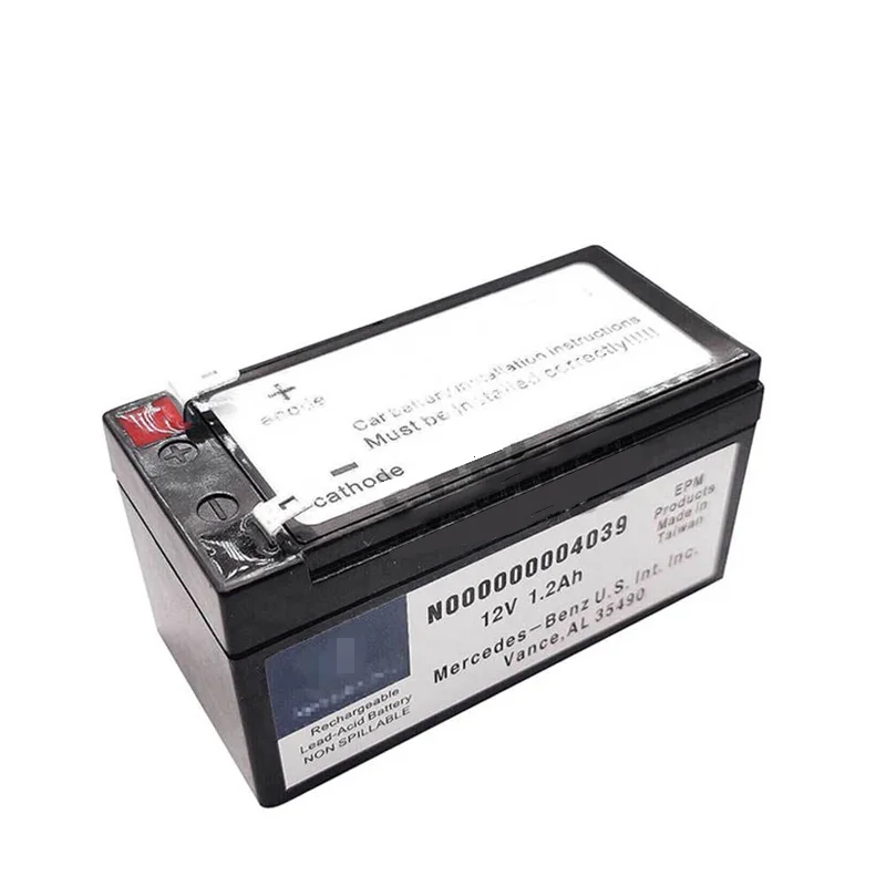 New A000000004039 Auxiliary Battery 12V 1.2Ah for Mercedes-Benz W221 W212 W164 S300 S350 S400 C200 E200 E260 E300L N000000004039