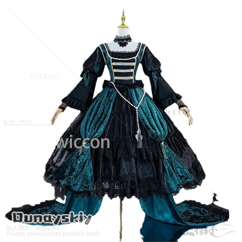 Anime Black Kuroshitsuji-levez ald Witch Sieglinde Cuts, Livan Butler Cosplay, Reen Evening fur s, Lolita Wigs for Girls, Customized