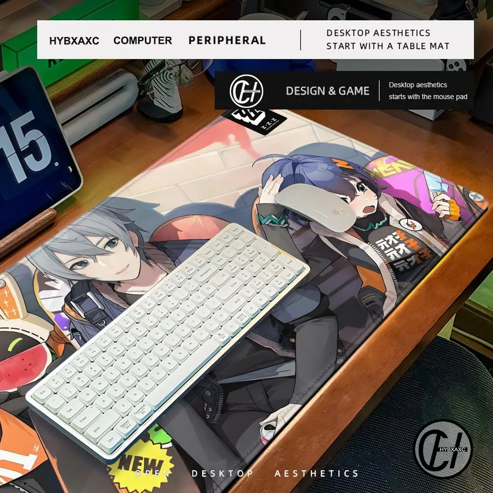 Zenless Zone Zero Zhu Yuan Table mat mouse pad High definition Desktop games XXL Desktop Large games size accessories mouse pad