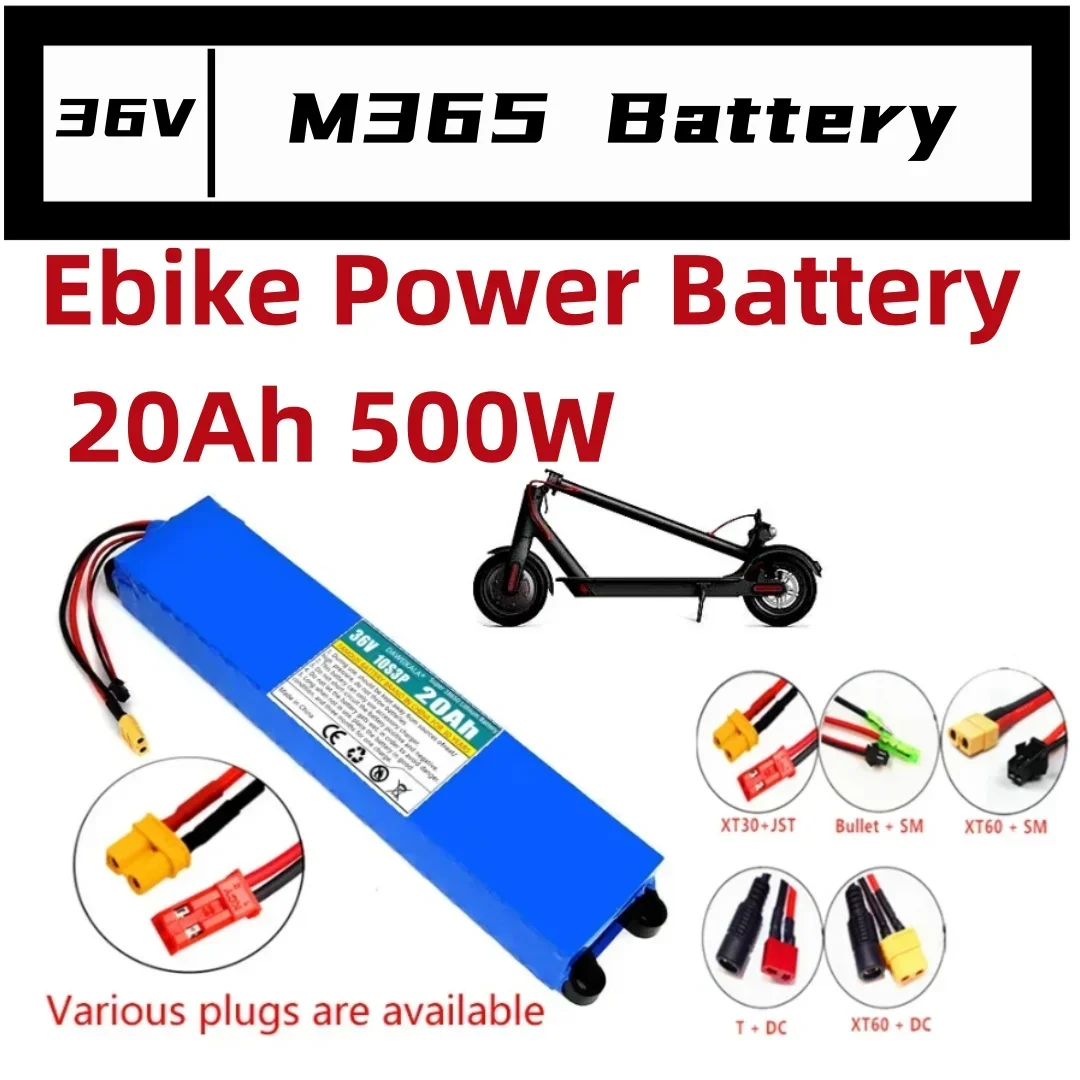 

36V Battery 20Ah 18650 Li- Ion battery pack 10S3P 20000mah 500W Same port 42V Electric Scooter M365 ebike Power Battery + BMS