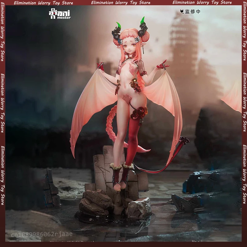 Oryginalny AniMester Little Succubus Yayazi 1/7 maszyna dziewczyna model figurki YaYaKo Anime rysunek statua animacja postać zabawki prezent