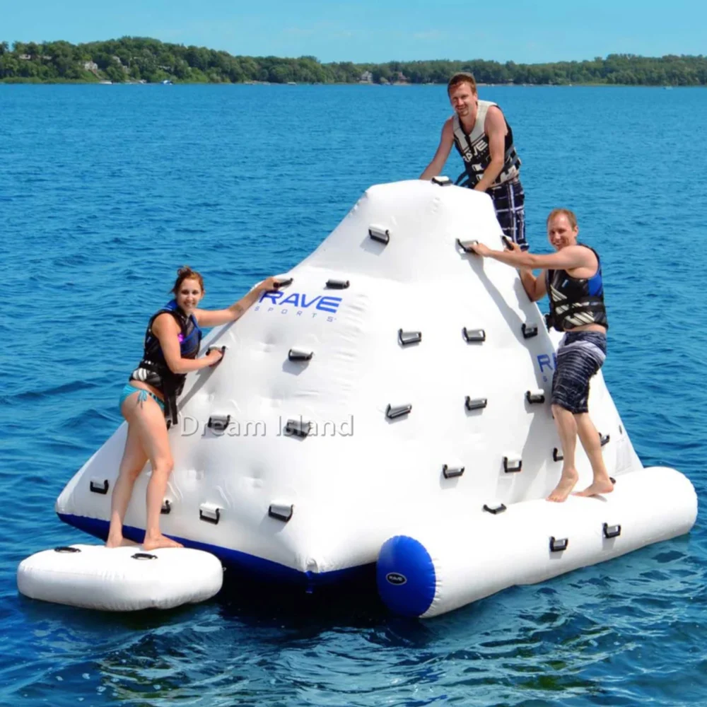

Ocean Airtight Inflatable Water Toys Inflatable Iceberg Water Floating Climbing Slide Toys Ice Mountain